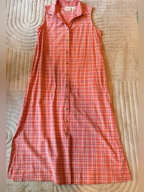 Susan Bristol Sunny Plaid Cotton Maxi